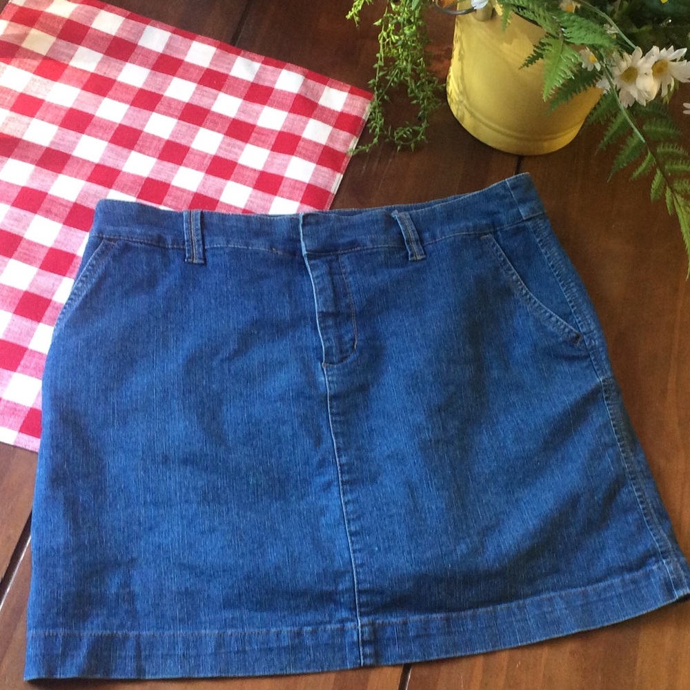 Sonoma denim mini skort blue jean